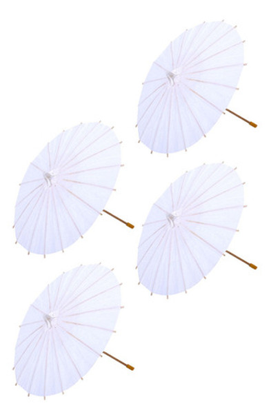 4 Peças De Decoração Japonesa, Papel A Óleo, Guarda-chuva Em 0