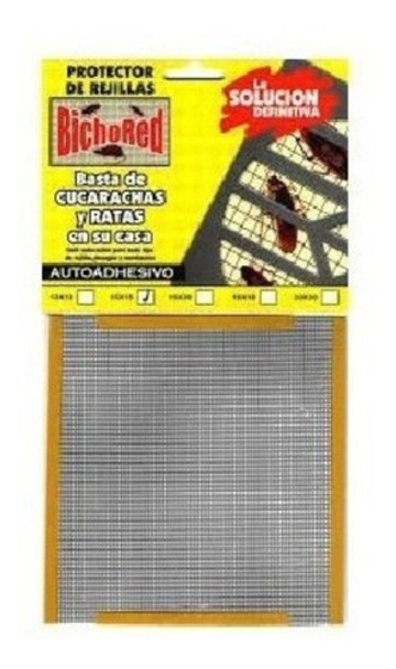 Bichored Protector Autoadhesivo Para Rejillas 15x15 Cm 0
