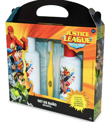 Kit De Baño Shampoo+perfume+cepillo  Liga De La Justicia. 0