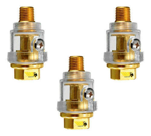 3 Mini Lubrificador De Linha 1/4 P/ Ferramentas Pneumáticas 0