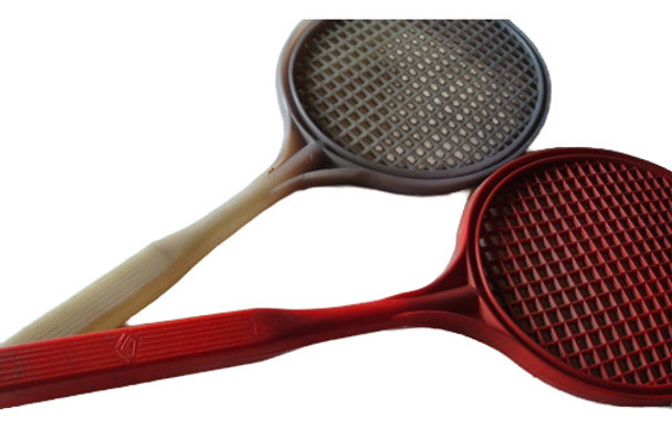 Antigua Raqueta Paleta De Niños En Plástico. El Par 0