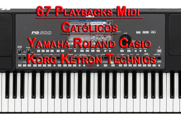 67 Católicos Playbacks Midi Para Teclado Korg - Músicos 0