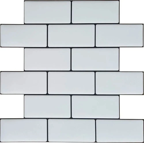 Azulejo Ceramico Vinilo Autoadhesivo Subway Blanco Muresco 0