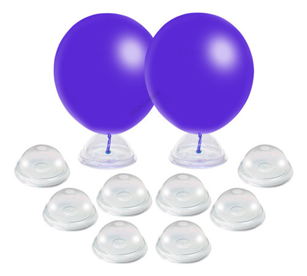 Centro De Mesa Base Decoração Bexiga Porta Doces 20 Uni 0