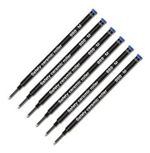 Recambio De Boligrafo Lapicera Schmidt Mediano Azul 6-pack 0