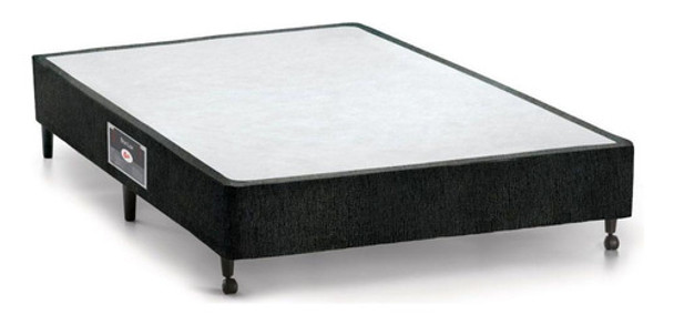 Cama Box Base Viúva Lux Chenille Black (128x188x23) - Castor 0