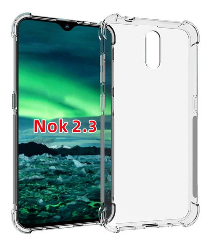 Funda Resistente A Caidas Para Nokia 2.3 Transparente 0