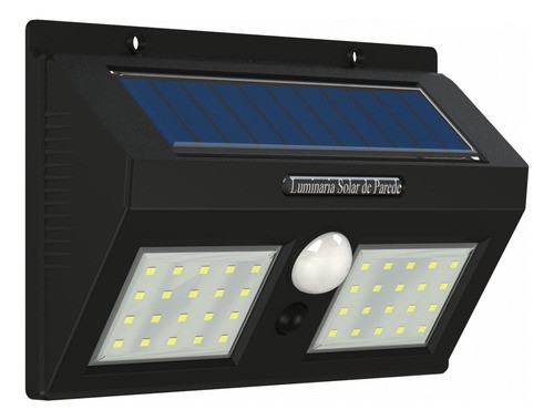 Kit C/ 3 Luminaria Solar De Parede 18w 0