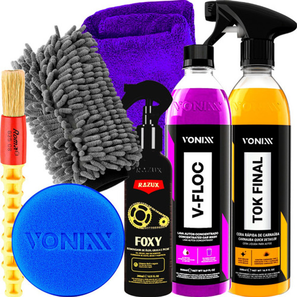 Shampoo Automotivo V-floc Cera Tok Final Desengraxante Foxy 0