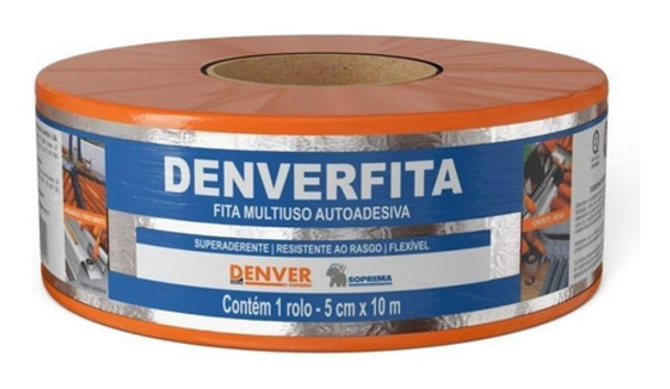 Manta Asfaltica Aluminizada Adesiva 5cm X 10mts Denverfita 0