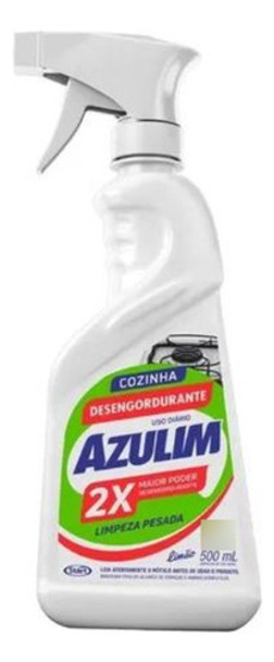 Limpador Desengordurante 2 Em 1 Cozinha Azulim 500ml Spray 0