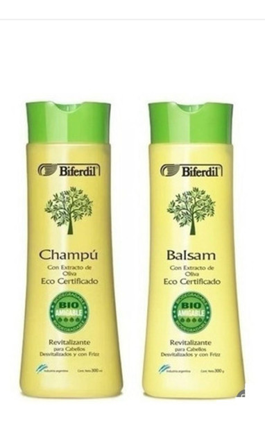 Shampoo + Balsam Biferdil Extracto De Oliva Eco 0
