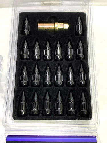 Tuercas Seguridad Llantas Punta Conicas Negras Jgox20 T330 0