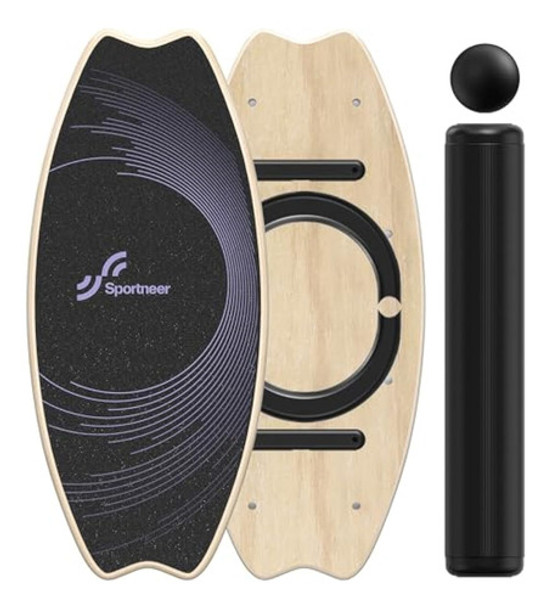 Wooden Balance Board With Adjustable Stoppers: 7 0 Wooden Balance Board With Adjustable Stoppers: 7 0