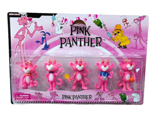Muñeco Pantera Rosa Blister Con 5 Figuras 0