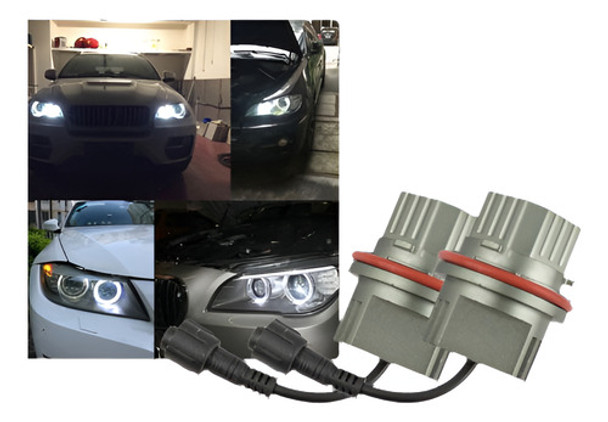 2 X 80w 6000k Blanco Led Bmw Angel Ojos Anillo Marcador Bomb 0