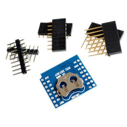 Rtc Shield Ds1307 Reloj De Tiempo Real P/ Wemos D1 Mini Ptec 0