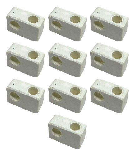 Isolador Cerâmico Retangular P/ Estufa Forno C 386 10 Peças 0
