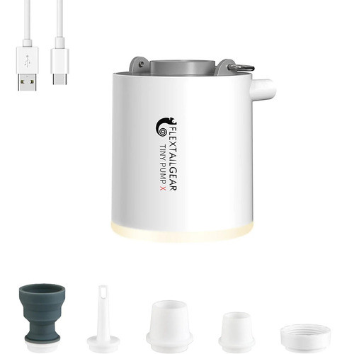 Mini Bomba De Aire Recargable Con Luz De Camping Inferior. 0