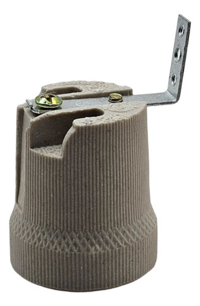 Portalampara Porcelana Ceramico Rosca Comun Soporte L X5 0