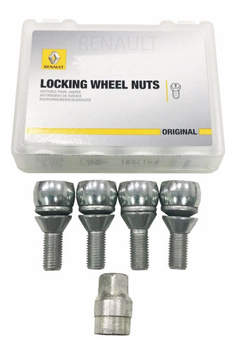 Kit Tuerca Bulon Seguridad Antirrobo Original Renault 0