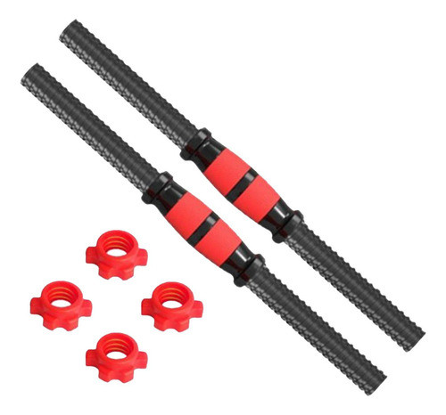 2 Pçs Barras De Halteres Halteres Conjunto 55cm 0
