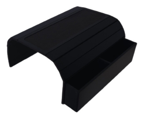 Bandeja Para Sofá Negro Con Cajón Porta Control Remoto 0