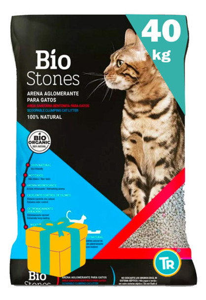 Sanitario Esfera Bentonita Bio Stones Varios Aromas - Tr 0