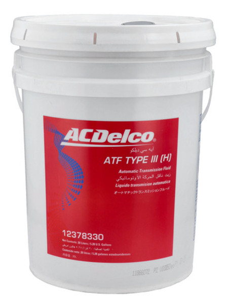 Acdelco Atf Dexron Iii - 20 L Acdelco 550008608 0