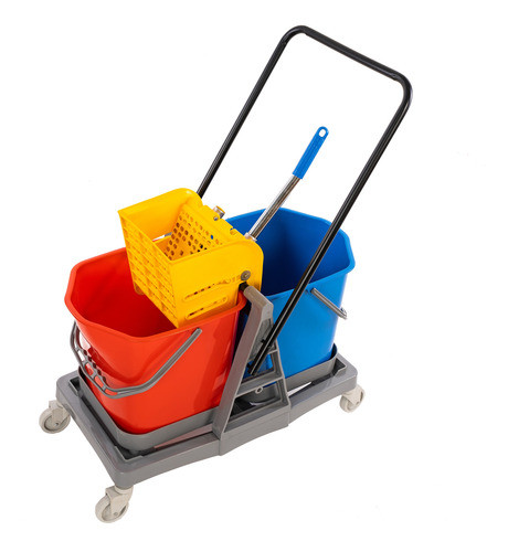 Carro Plástico Porta Elementos Funcional Para Limpieza 0