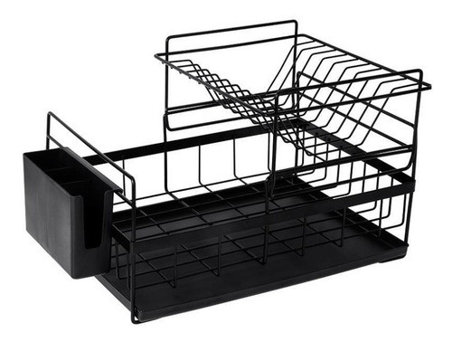 Escurridor De Platos En 2 Niveles    Negro 0