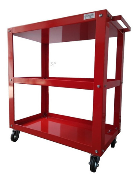 Carro Porta Herramientas Auxiliar Organizador Mecánico. Rojo 0