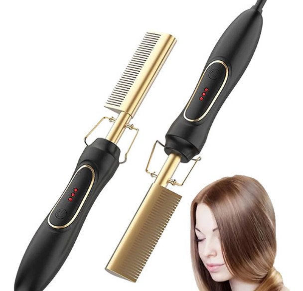 Pente Quente Eletrico Cabelo Alisador Modelador Chapinha 0 Pente Quente Eletrico Cabelo Alisador Modelador Chapinha 0