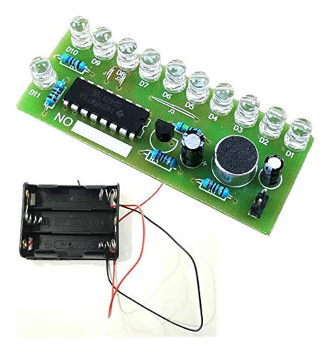 Electrónica Colorida De 10 Leds Placa De Práctica De Soldadu 0