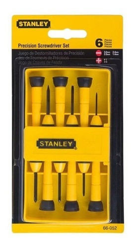 Set Destornilladores Stanley 6 Pz Precisión Perilleros 66052 0