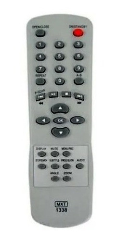 Controle Remoto Mxt P/ Dvd Lenox -- 1338 0