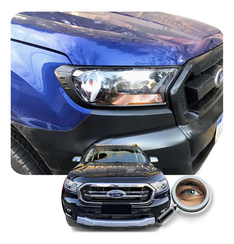 Ranger 2016+ Par Aros Negros Luces Delanteras Tuningchrome 0