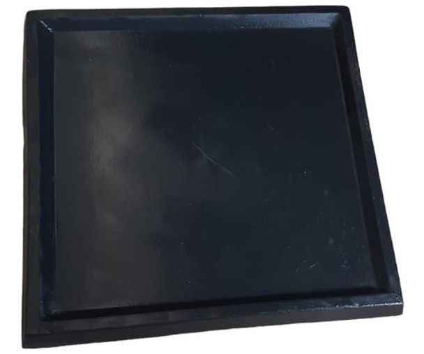 Plato Cuadrado 50x50cm Color Negro (fibrocemento) 0