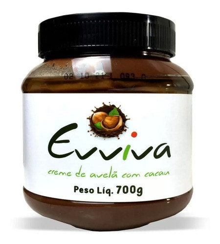 Creme De Avelã Italiano Evviva Pote 700g 0