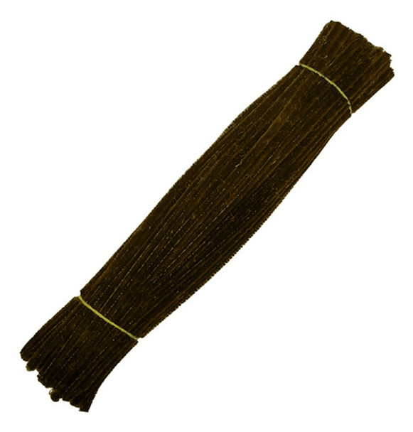 500 Haste De Chenille  30cm  Limpador Cachimbo Marrom 0
