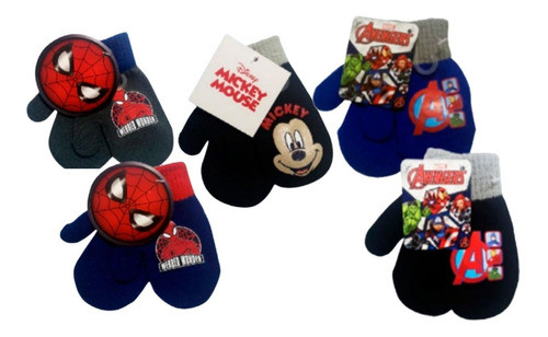 Guantes Invierno Spider Vengador Mickey Plumitaa Bnn 0