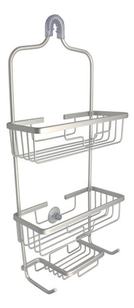 Canasto Triple Aluminio Colgar Estante Repisa Baño 82007 0 Canasto Triple Aluminio Colgar Estante Repisa Baño 82007 0