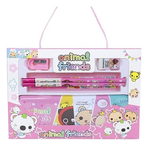 Set Escolar En Maleta Útiles Escolares Cartuchera 0