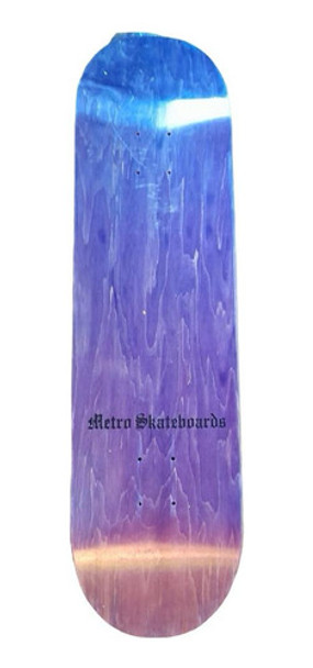 Tabla De Skate Metro Skateboard Modelo Gótica Purple 8.5 0