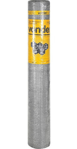 Tela Metálica Viveiro Hex Malha 1/2'' Bwg24 1,5m 50m Vonder 0