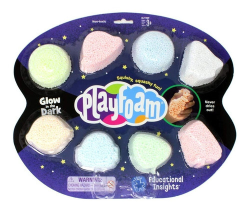 Masa Moldeable - Playfoam 8 Packs - Brilla En La Oscuridad 0