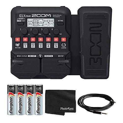 Zoom G1x Procesador De Cuatro Efectos De Guitarra Con Pedal 0