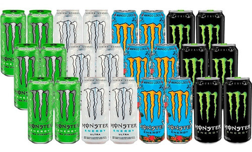 Monster Energy Ultra Paradise + Ultra + Mango Loco + Clásica 0