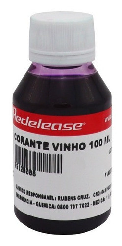 Corante Translúcido Vinho Para Peças Maciças 100ml 0