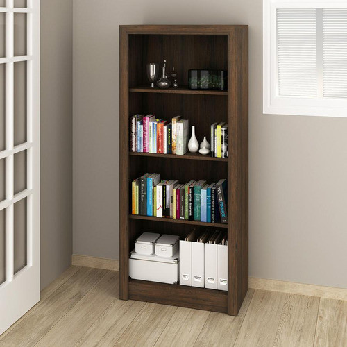 Armário Estante Alta Multiuso Aberto 3 Prateleiras Rústico 0